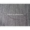 polyester stripe embroidered thermal padded fabric with quilting for jacket